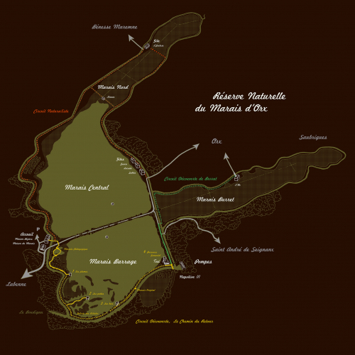 Carte du Marais d'Orx